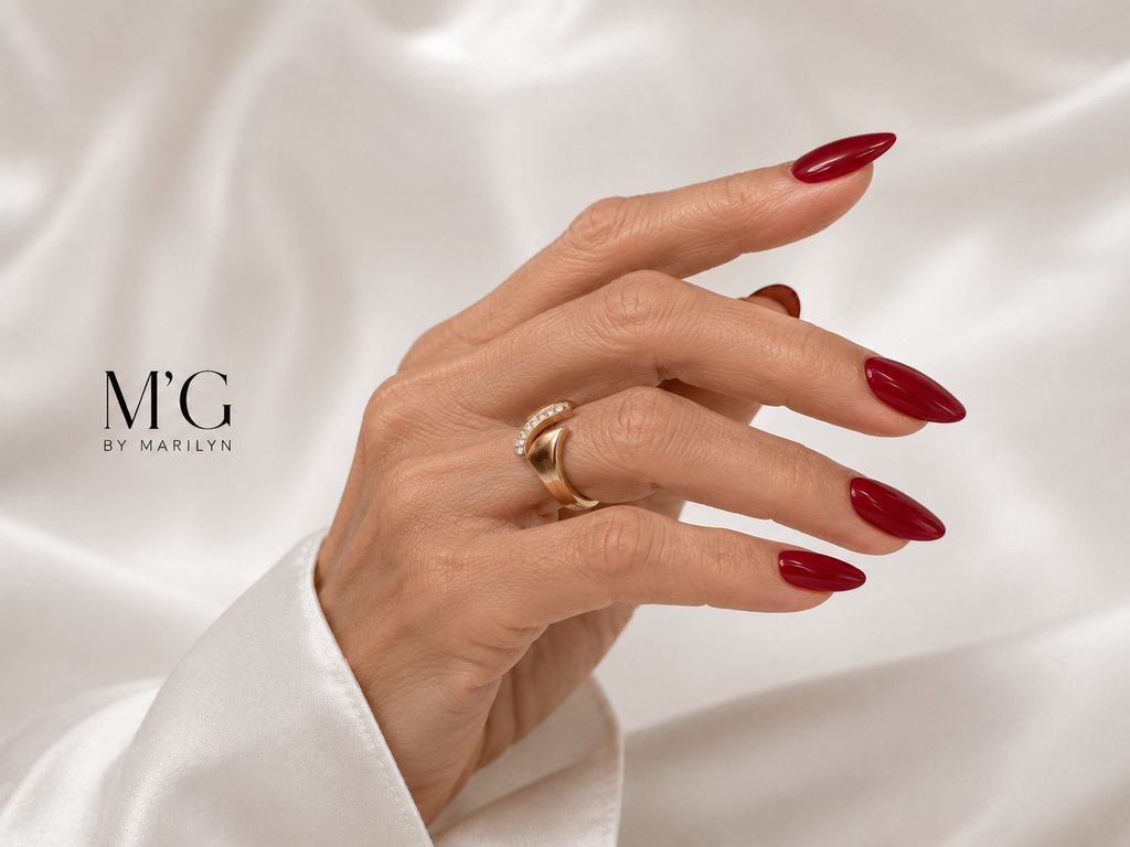 Velours Bordeaux - Press on nails